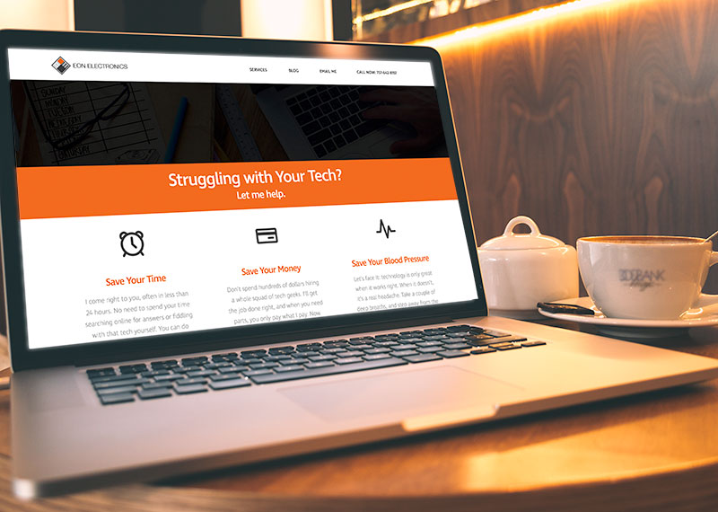 Eon Electronics Website Design by Doebank Designs Eon Electronics Website Design by Doebank Designs