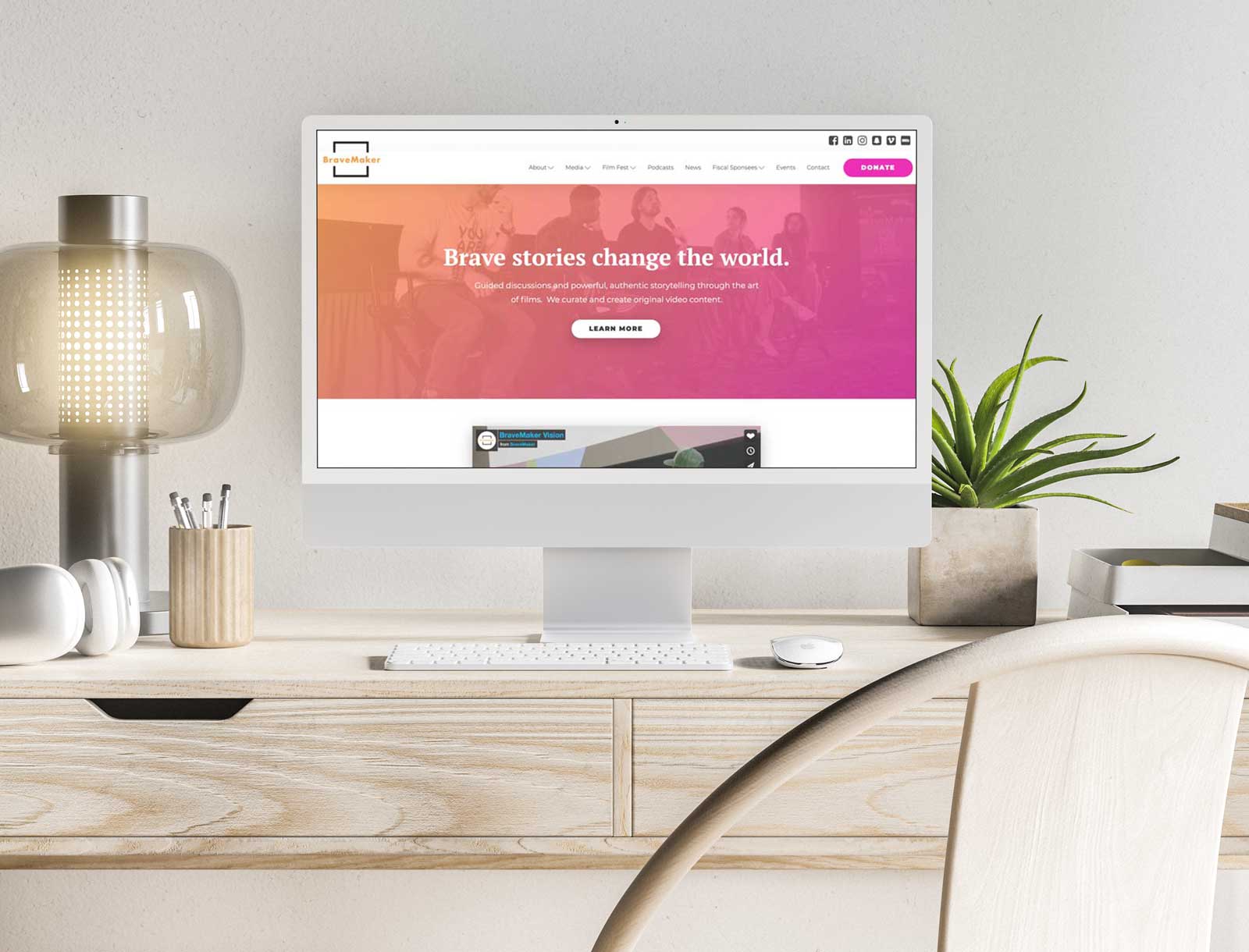 New website design for BraveMaker